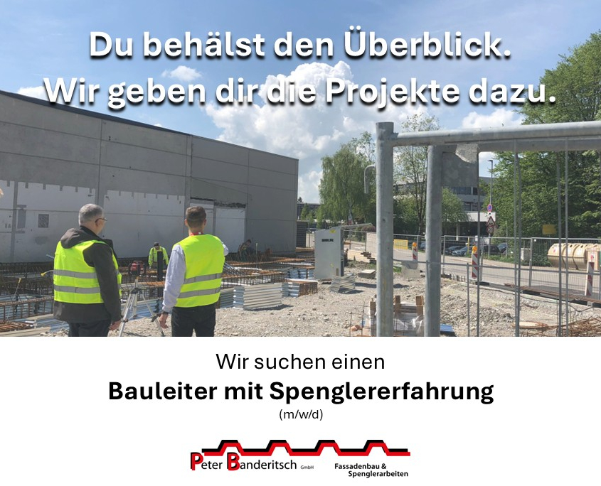 Offene Stelle Banderitsch Bauingenieur Technischer Systemplaner
