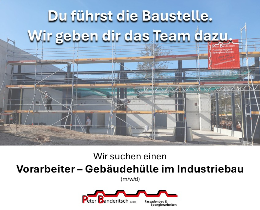 Offene Stelle Banderitsch Vorarbeiter Spengler